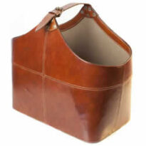 Magazine rack with belt handle