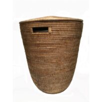 Laundry basket olive+cotton
