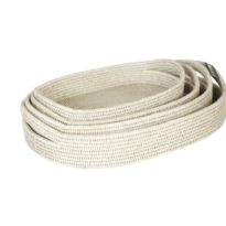 Set of 4 oval trays