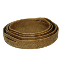 Set of 4 round trays
