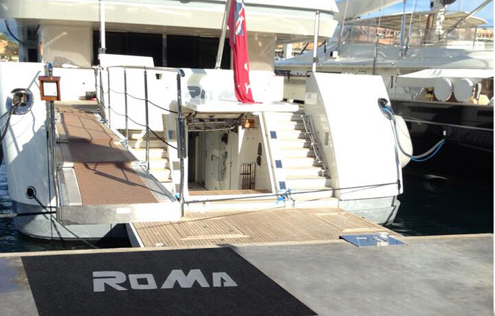Logo Dock Mat by Home & Yacht Linen and Interiors